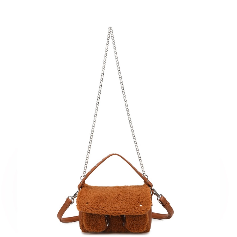 NEW NUNOO Small Teddy Camel Vegan Bag.